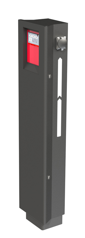 V2C Pole-1-1, Cargador 1 Socket (Monofásico) 32A, 7,4kw (copia)